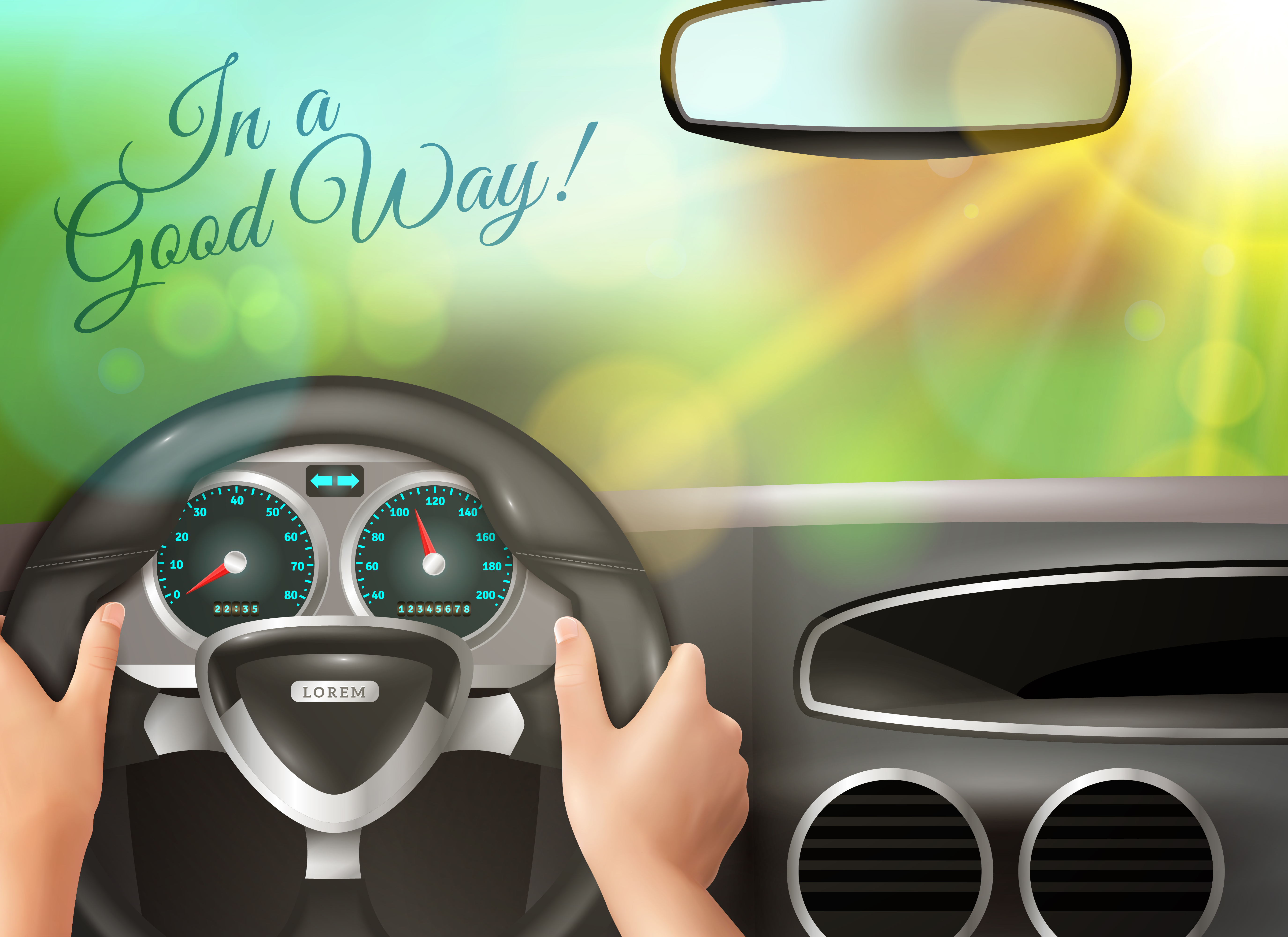 Sunset Outside Car Windscreen 482092 Vector Art at Vecteezy