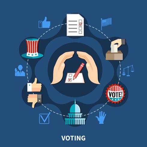  Elections Campaign Concept vector