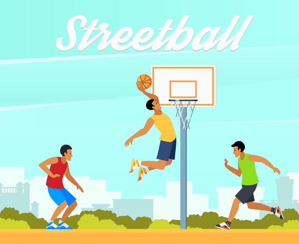 Street Basketball Illustration vector