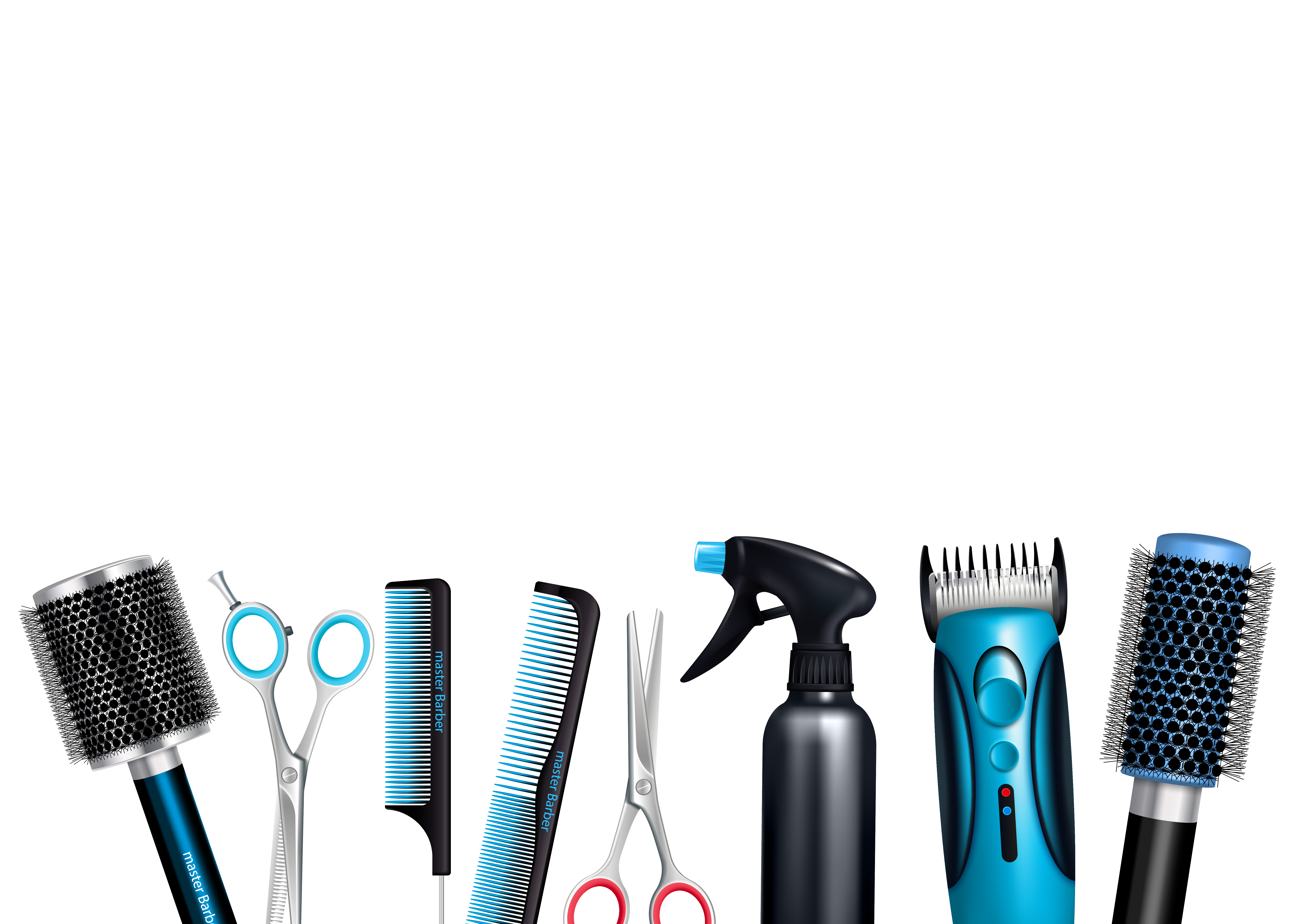Hairdresser Tools Background Download Free Vectors Clipart