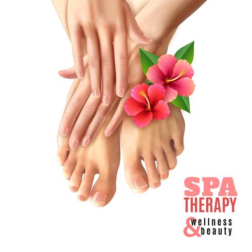 Pedicure Manicure Spa Salon Poster vector