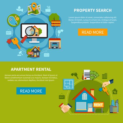 Real Estate Banners vector