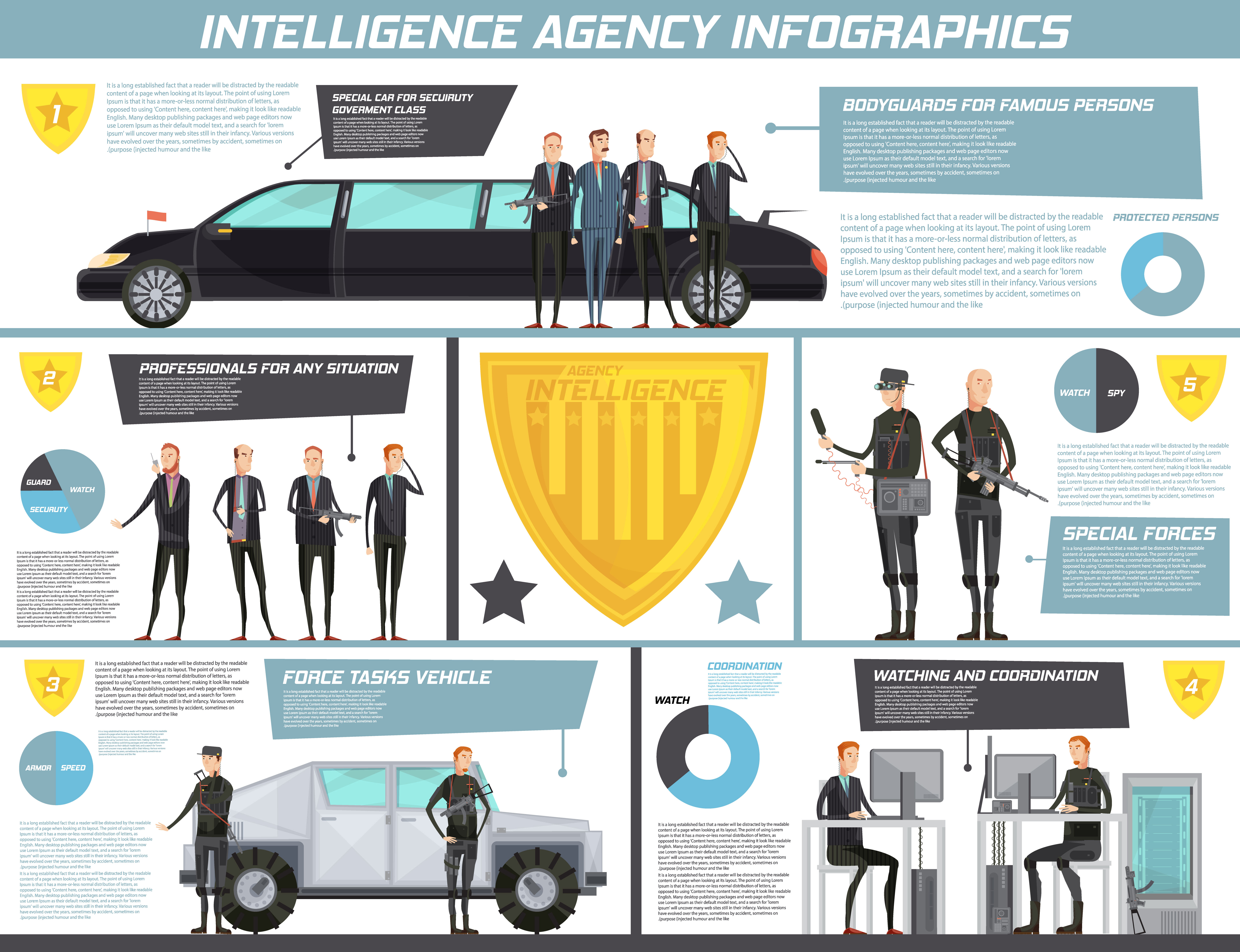 Intelligence Agency Infographics 482716 Vector Art at Vecteezy