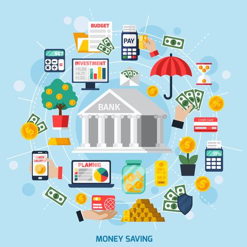 Money Saving Concept vector