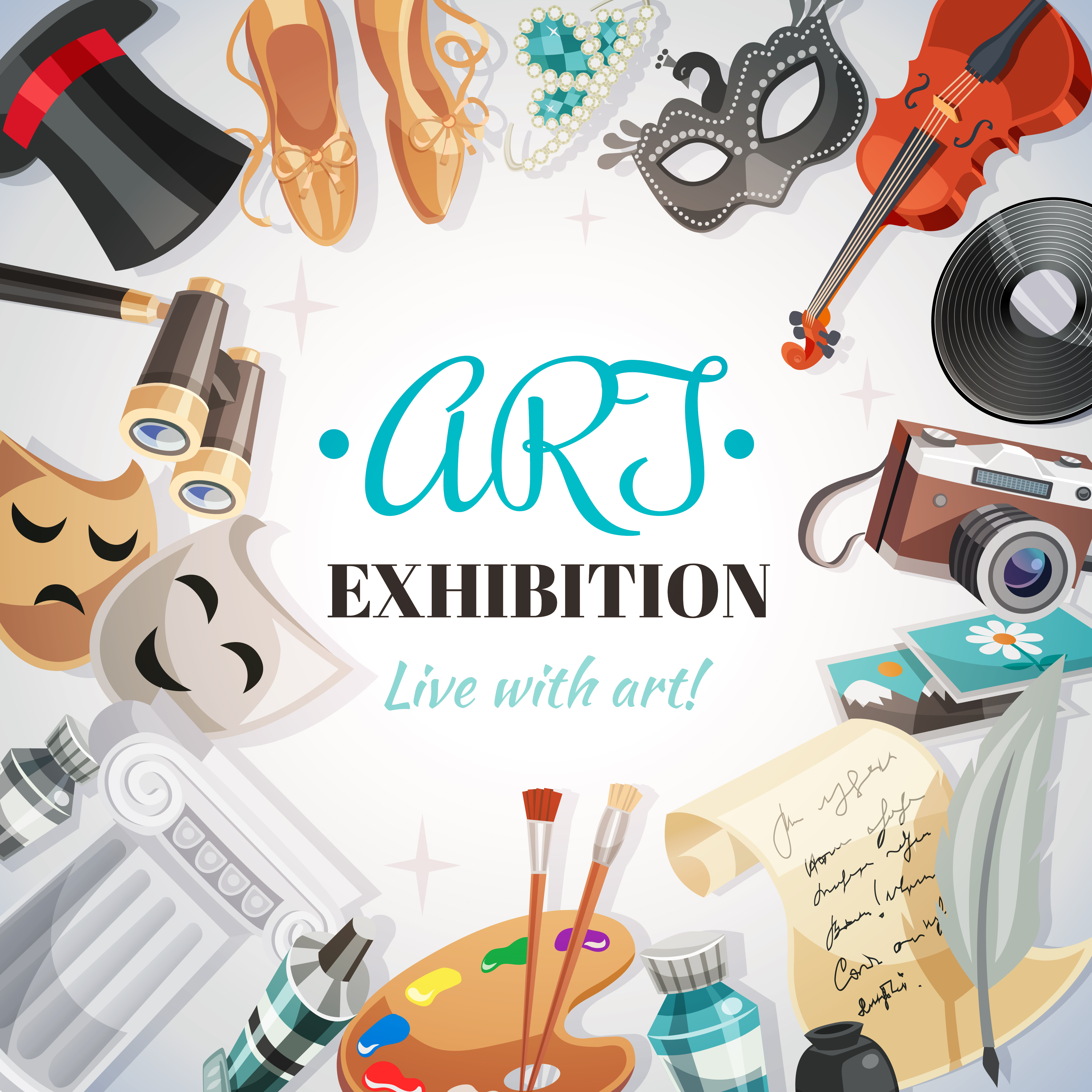 Art Exhibition Illustration 482844 Vector Art at Vecteezy