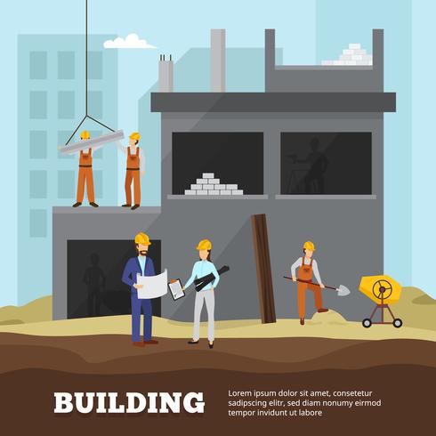 Building Background Illustration vector