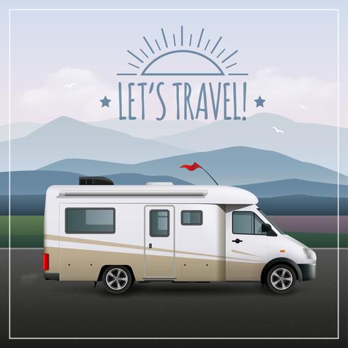 Let S Travel Poster vector