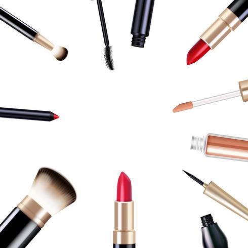 Makeup Items Set vector