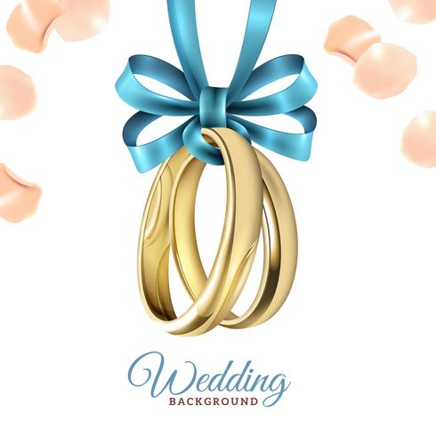 Wedding Realistic Background vector