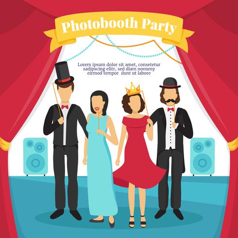 Photo Booth Party Illustration vector