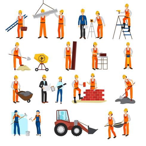 Repairs Construction Builder Set vector