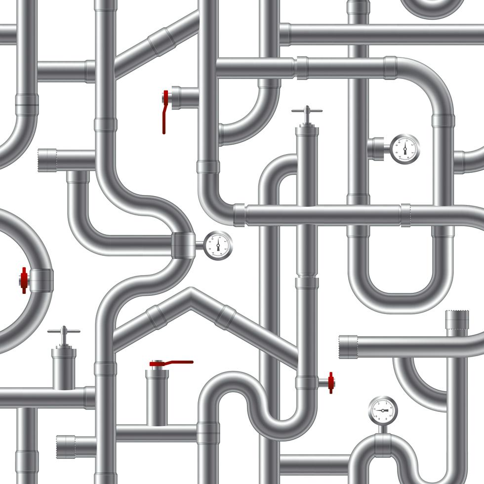 Pipe System Seamless Pattern 483492 Vector Art at Vecteezy