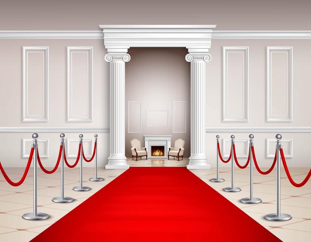 Red Carpet Interior vector