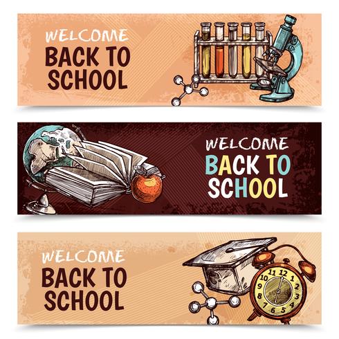 Back To School Banners vector