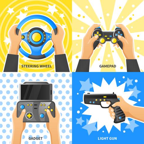 Game Gadget 2x2 Design Concept vector