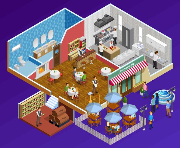 Restaurant Interior Concept  vector