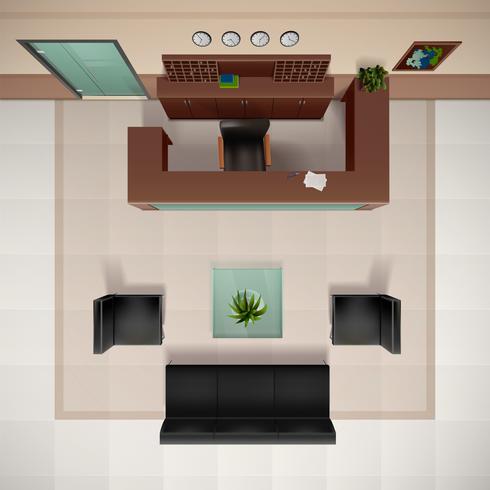 Foyer Interior Illustration  vector