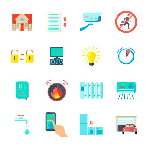 Smart Home Icons Set vector