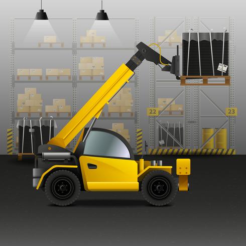 Warehouse Realistic Illustration  vector