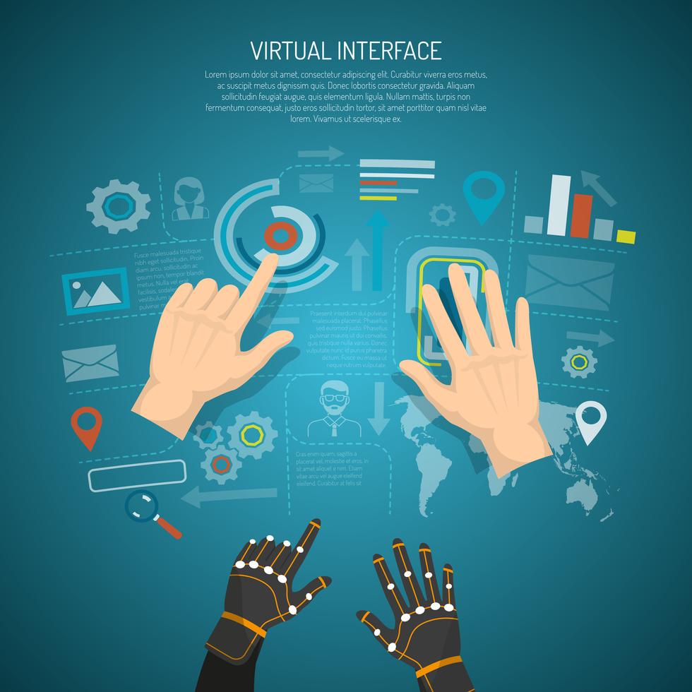 Virtual Interface Design Concept 483982 Vector Art at Vecteezy