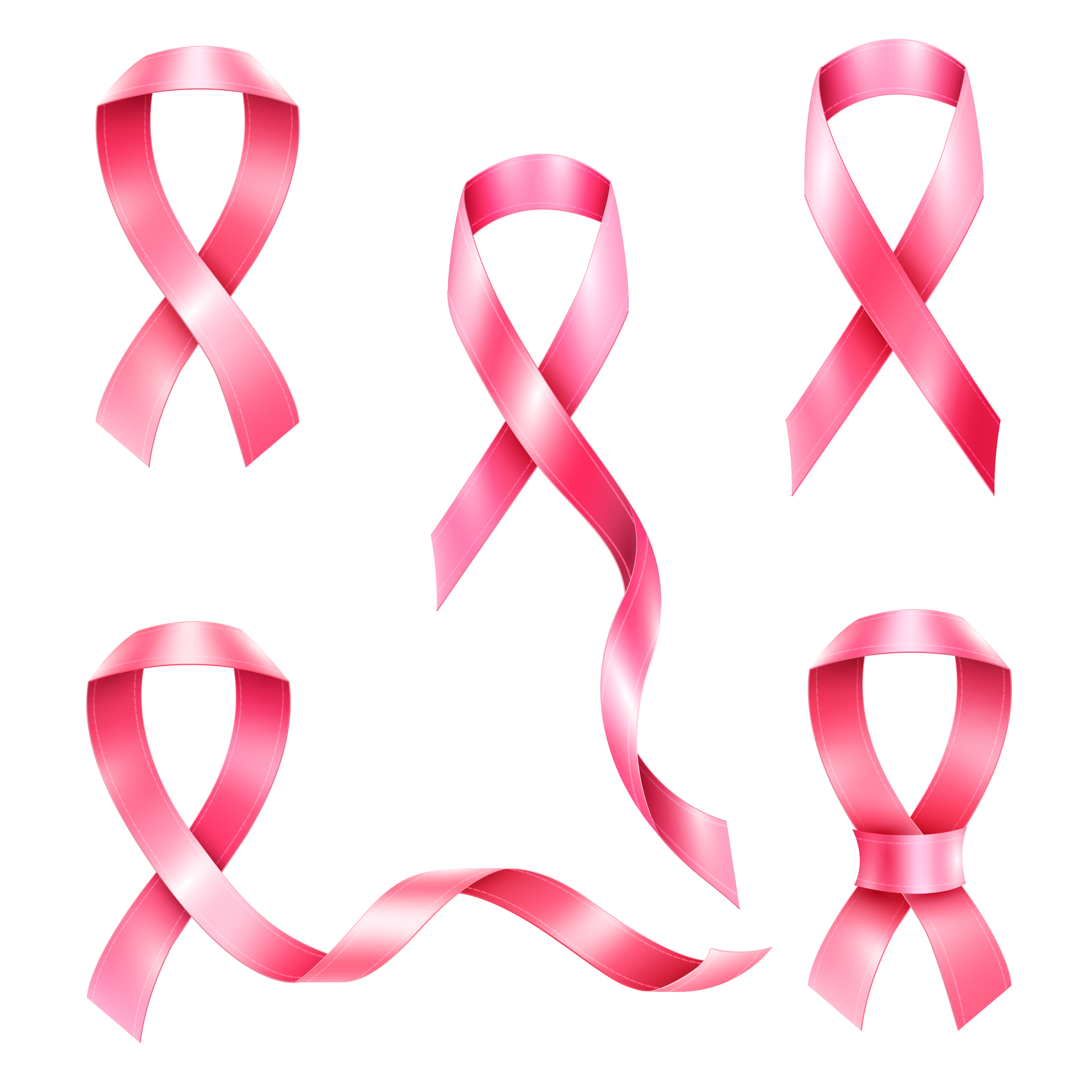 Download Breast Cancer Ribbons Set - Download Free Vectors, Clipart ...