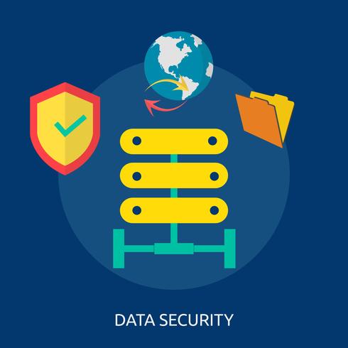 Data Security Conceptual illustration Design vector