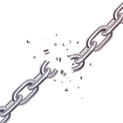 Broken Chain Illustration vector