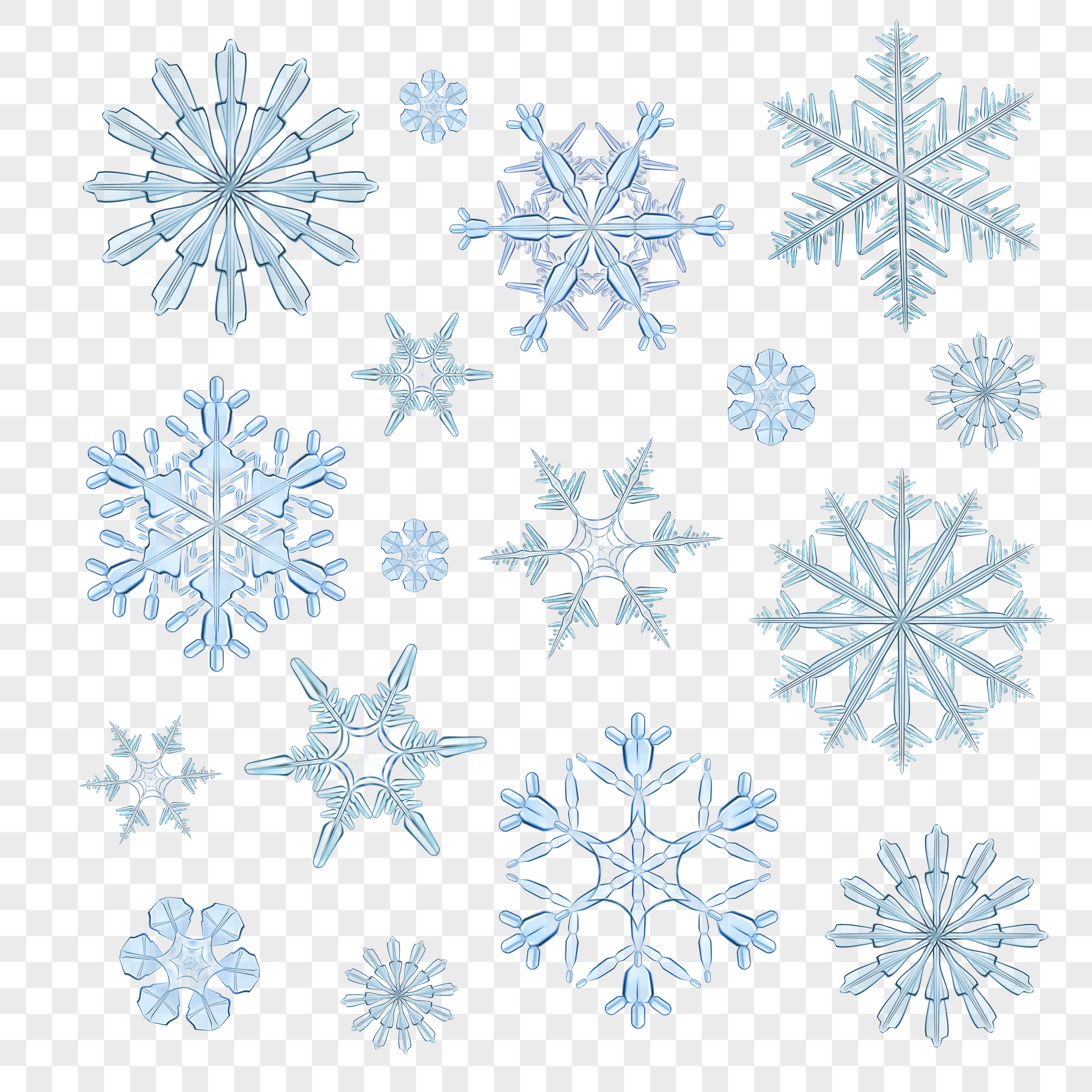 Download Snowflakes transparent blue 484751 - Download Free Vectors ...