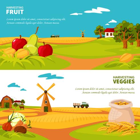 Farm Banners vector