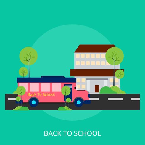 Back to School Conceptual ilustración Diseño vector