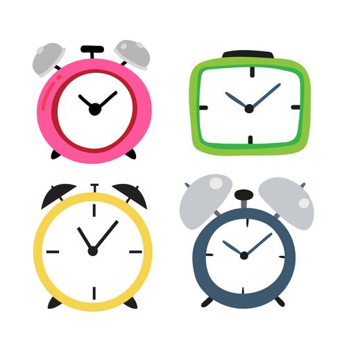 diseño de colección de vector de reloj