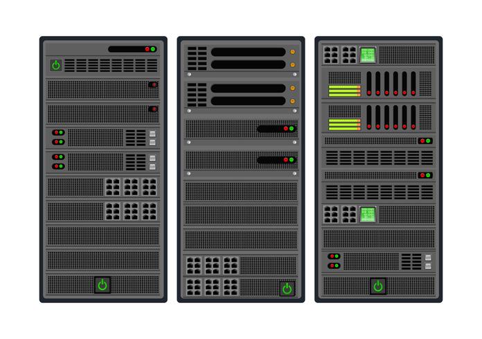 Set of computer server 485530 Vector Art at Vecteezy