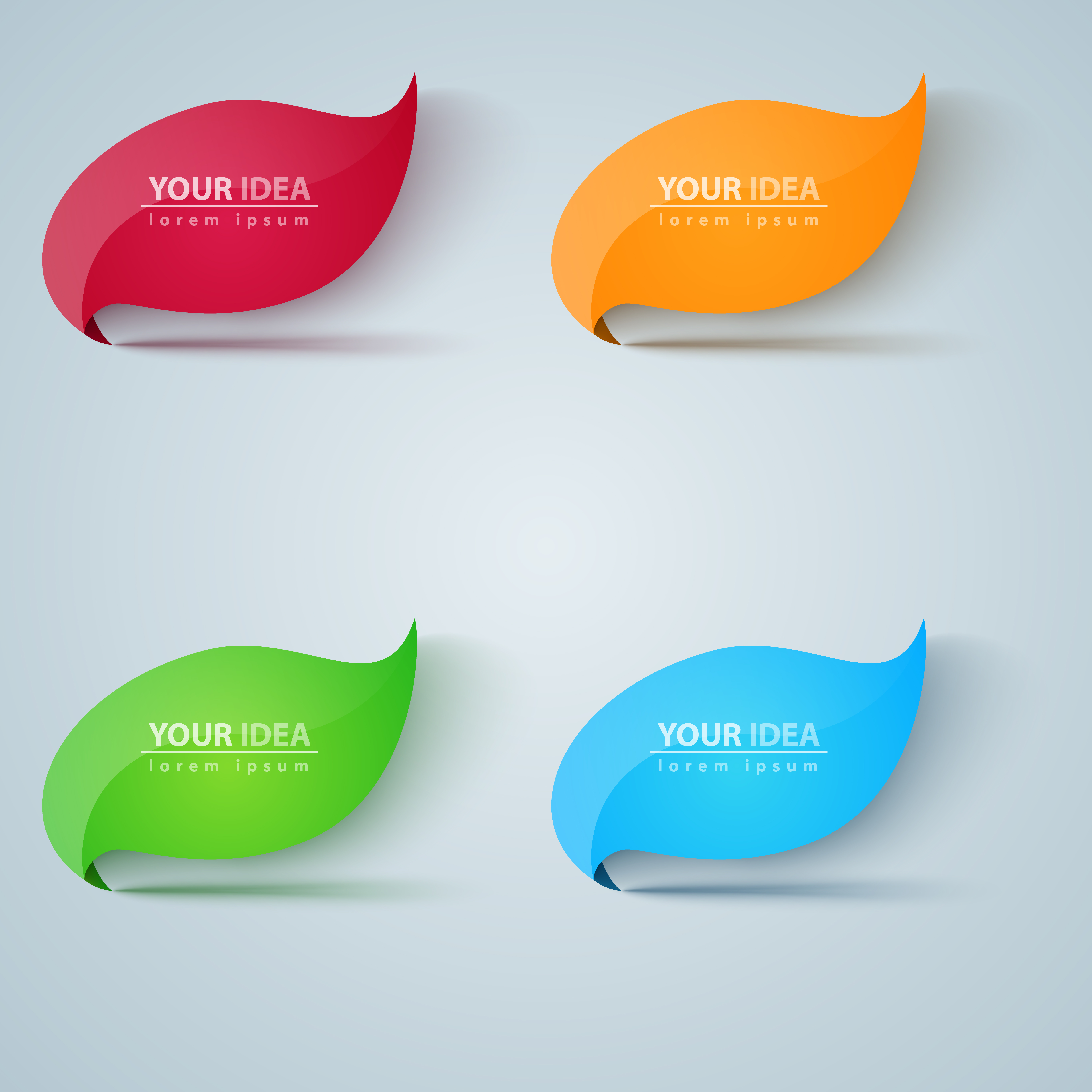 Five green leaf illustration. 485657 Vector Art at Vecteezy