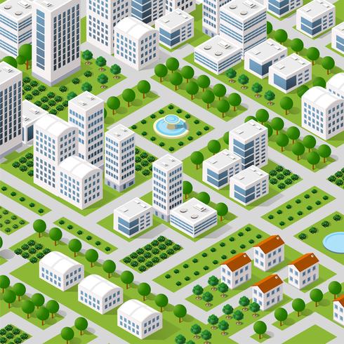Vector de arquitectura urbana isométrica - Descargar Vectores ...