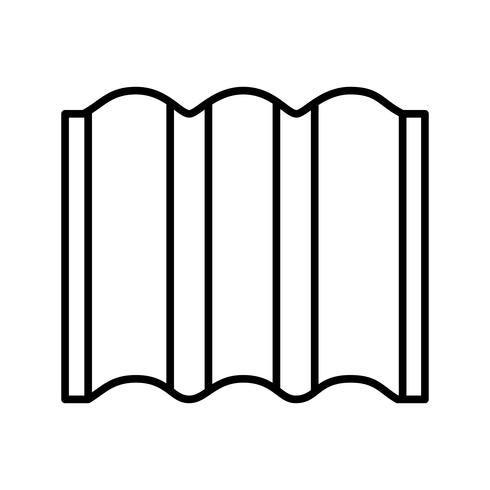 Metal Sheet Line Black Icon vector