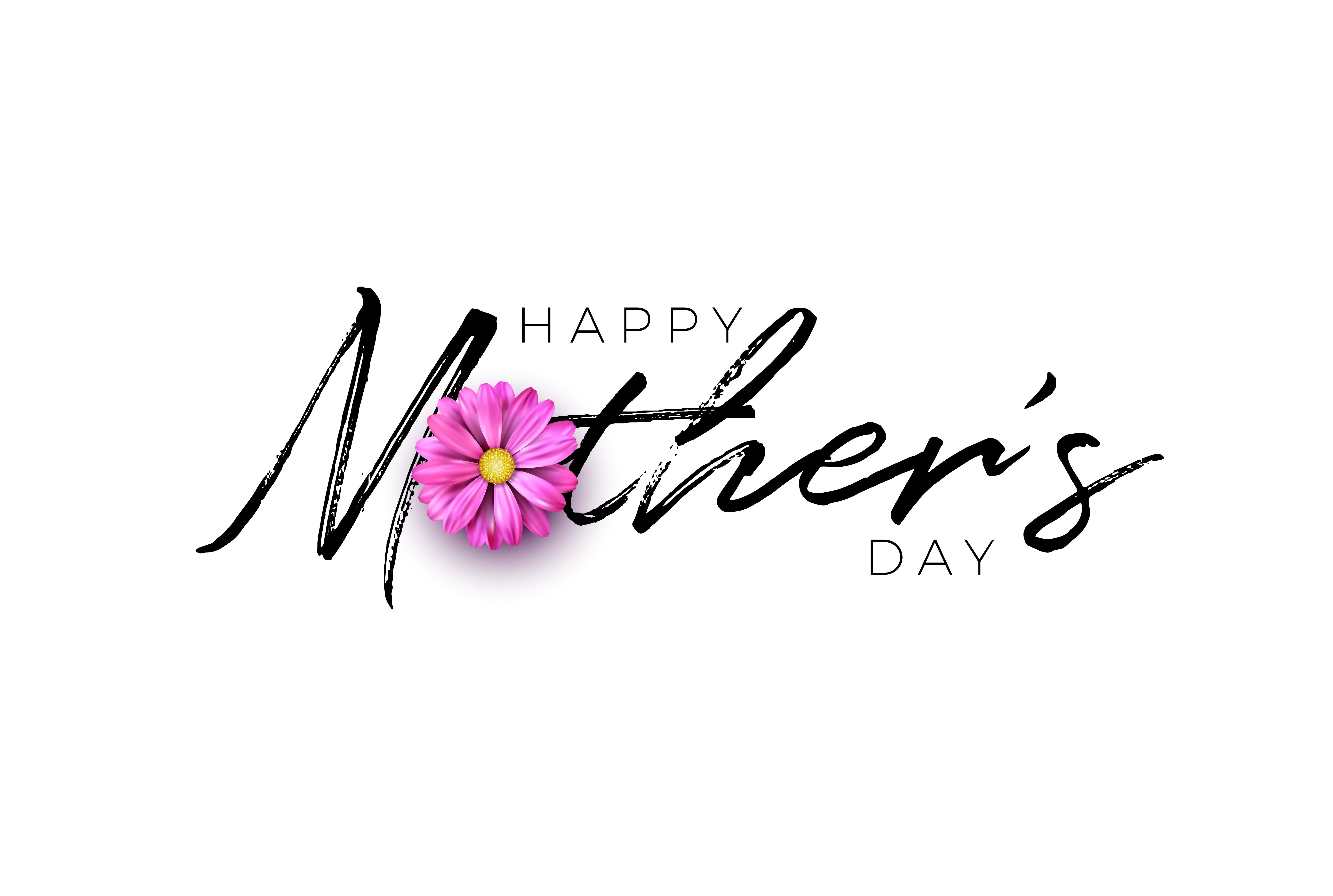 Happy Mothers Day Greeting Card Design With Flower And Typography Letter 485717 Vector Art At 