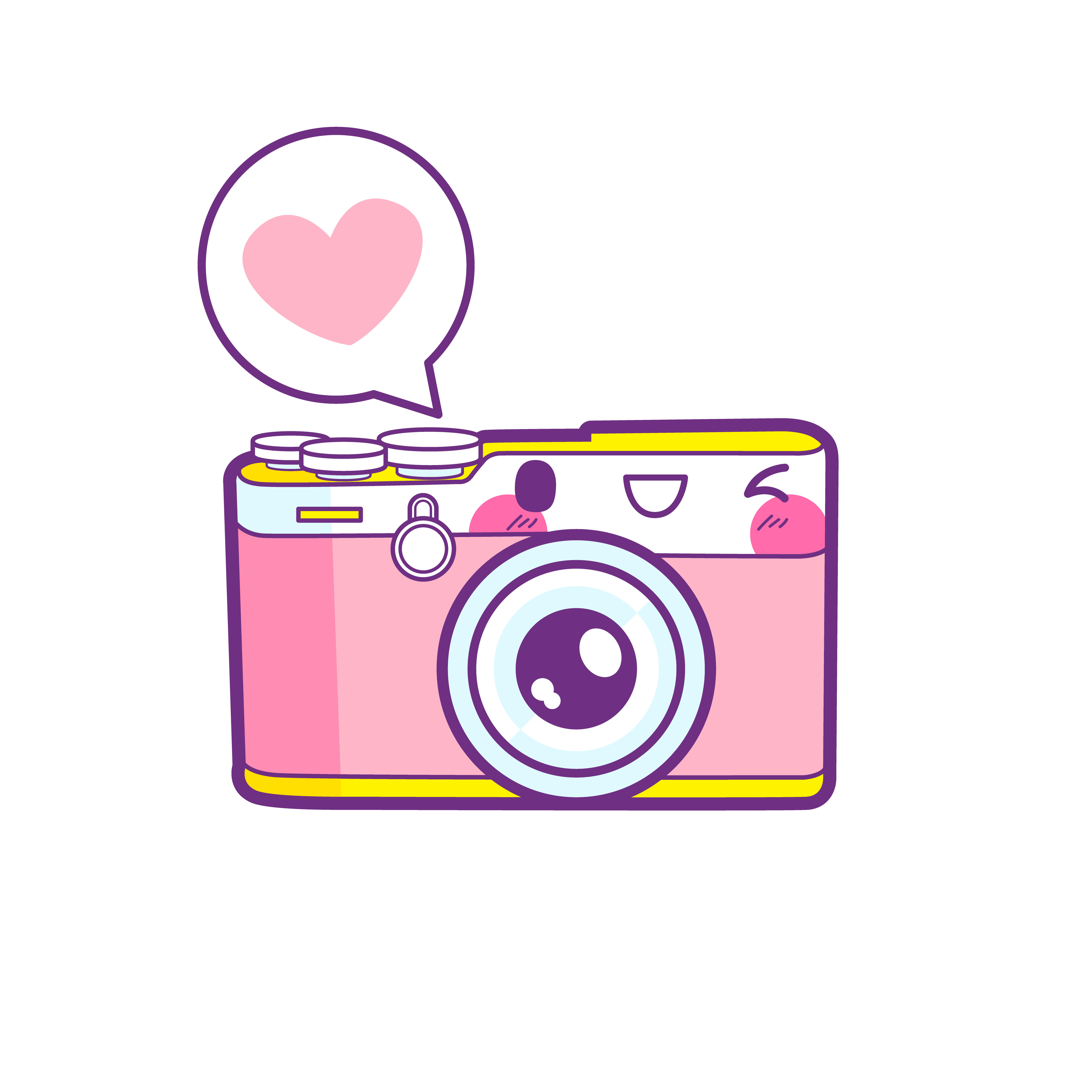 Cute Camera Sticker