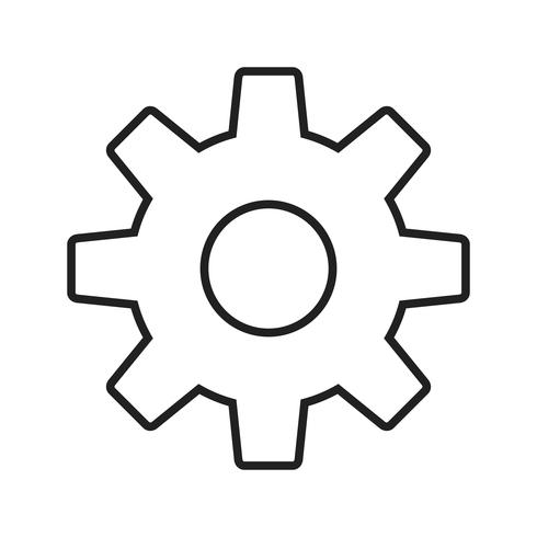 Setting Line Black Icon vector