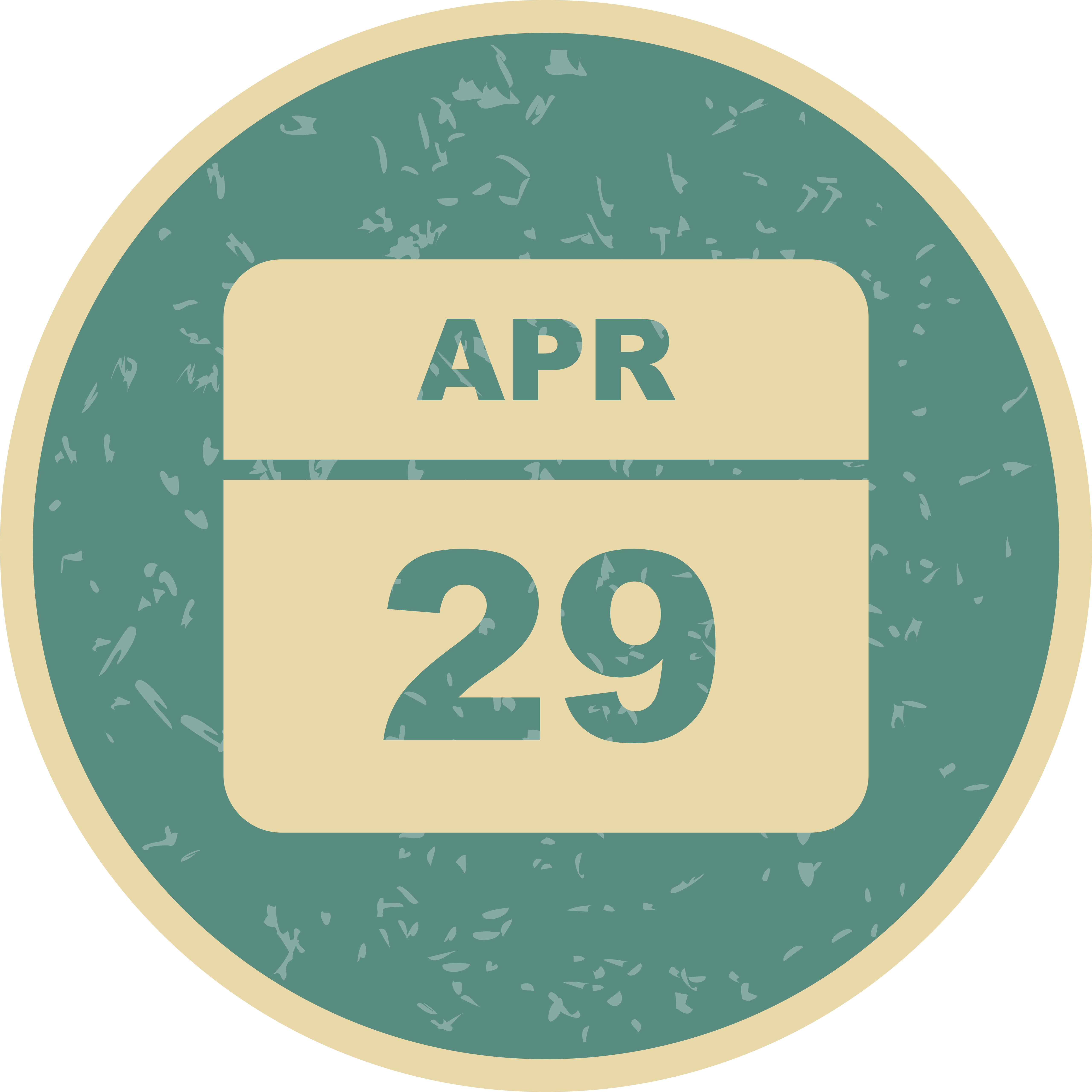 April 29th Date on a Single Day Calendar 486098 Vector Art at Vecteezy
