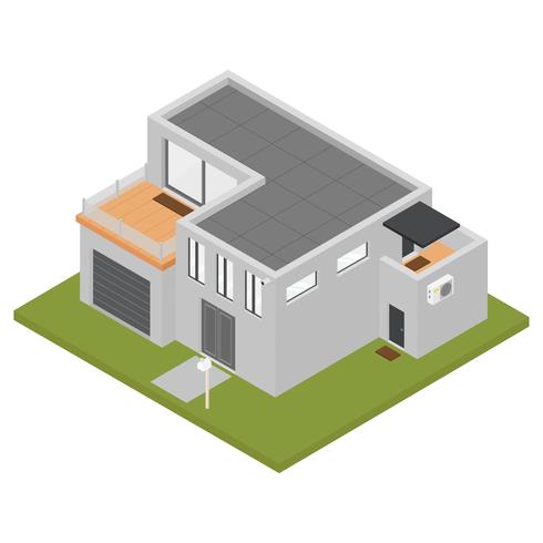 Isometric House Vector Illustration