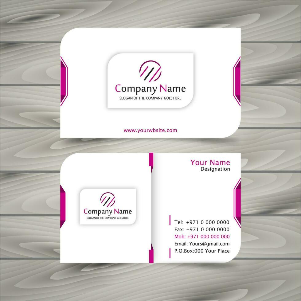 Business card vector