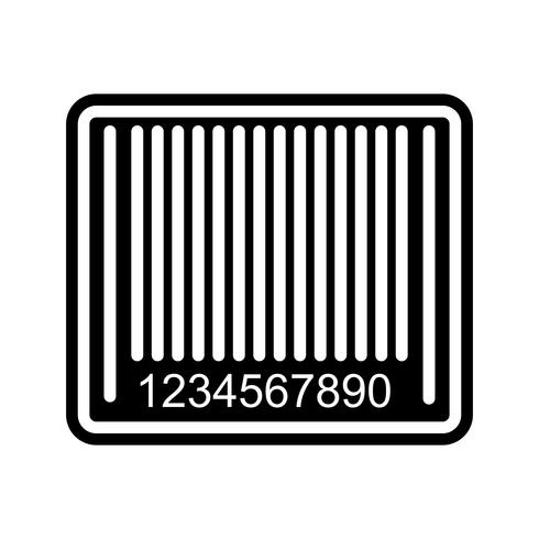 Diseño de icono de código de barras vector
