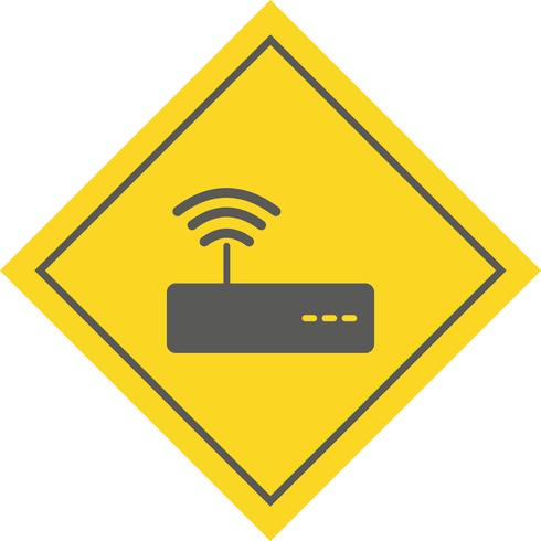 Diseño de icono de wifi vector