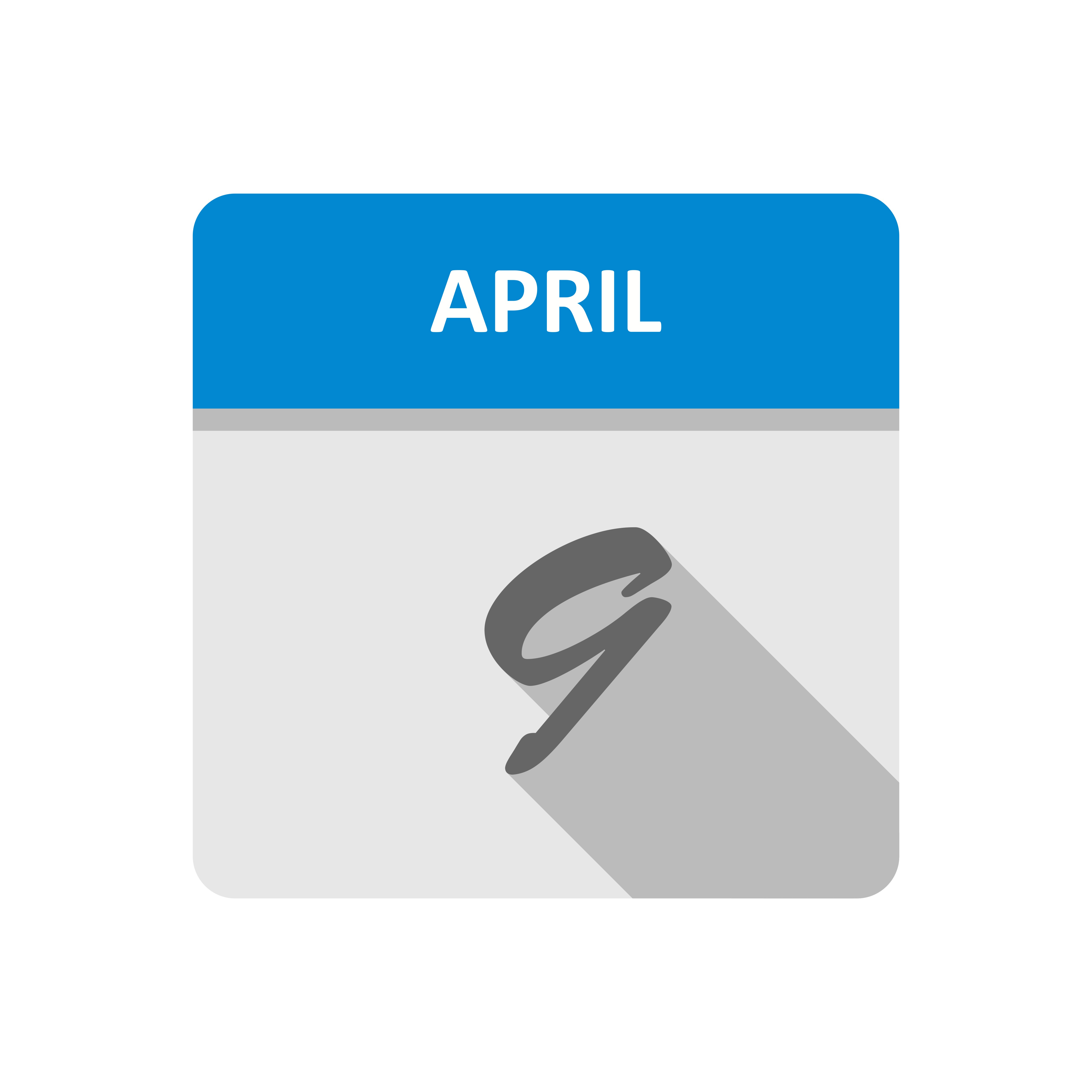 April 9th Date on a Single Day Calendar 486656 Vector Art at Vecteezy
