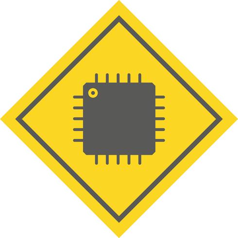 Processor Icon Design vector