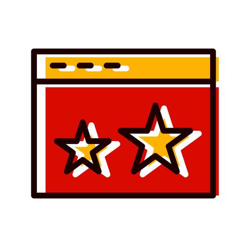  Starred Icon Design vector