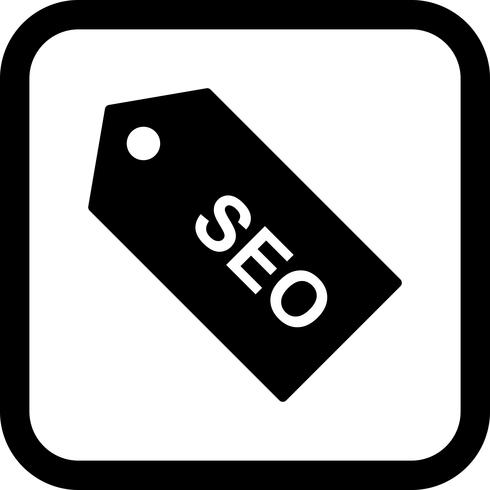 Diseño de icono de etiqueta SEO vector