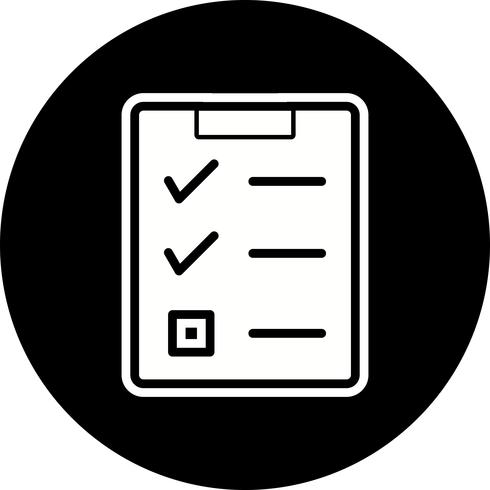 Checklist Icon Design vector