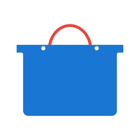 Diseño del icono del bolso de compras vector