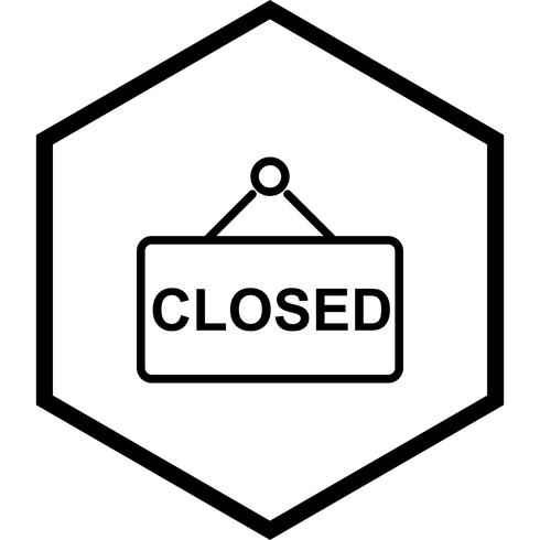 Closed Sign Icon Design vector